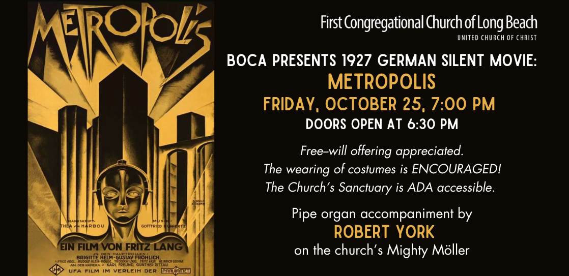 BOCA Silent Film Screening: Metropolis